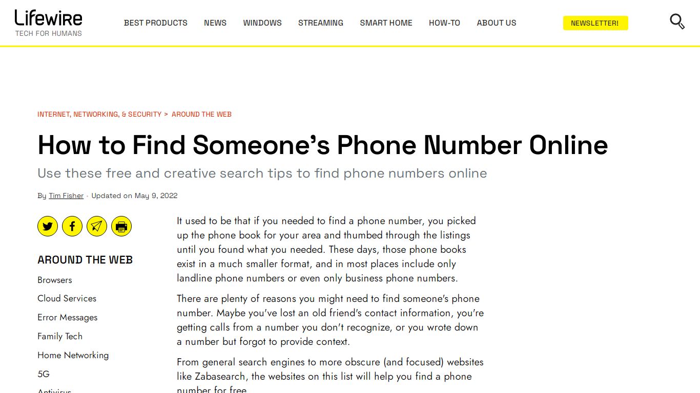 How to Find Someone's Phone Number Online - Lifewire